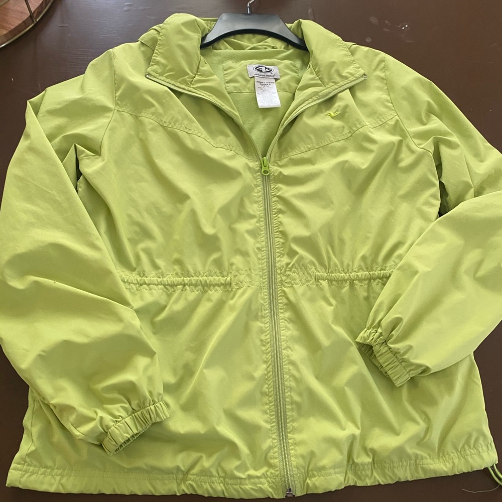 Rain jacket, green women’s rain jacket